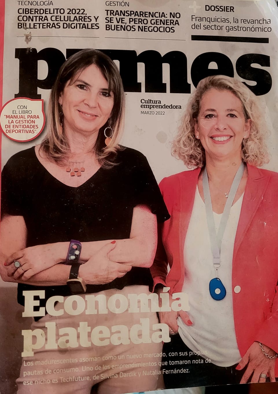 TechFuture en la tapa de Revista Pymes — Economía Plateada